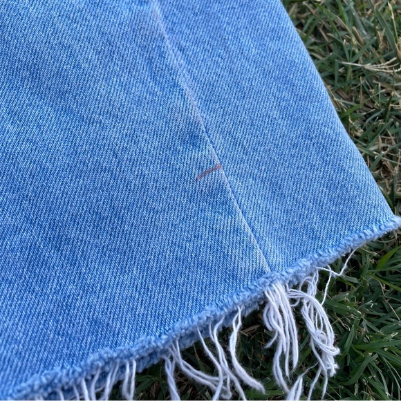 Rockies | Vintage Light Wash Straight Leg Raw-Hem High-Waist Western Jeans - Picture 7 of 9